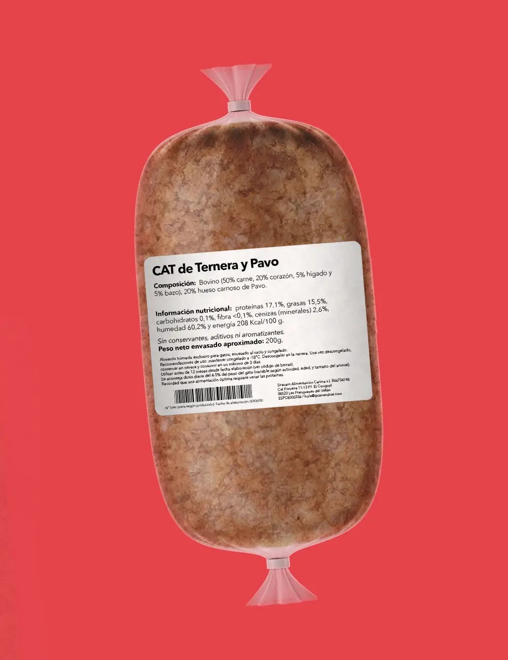 Ternera y Pavo 200g COCINADO