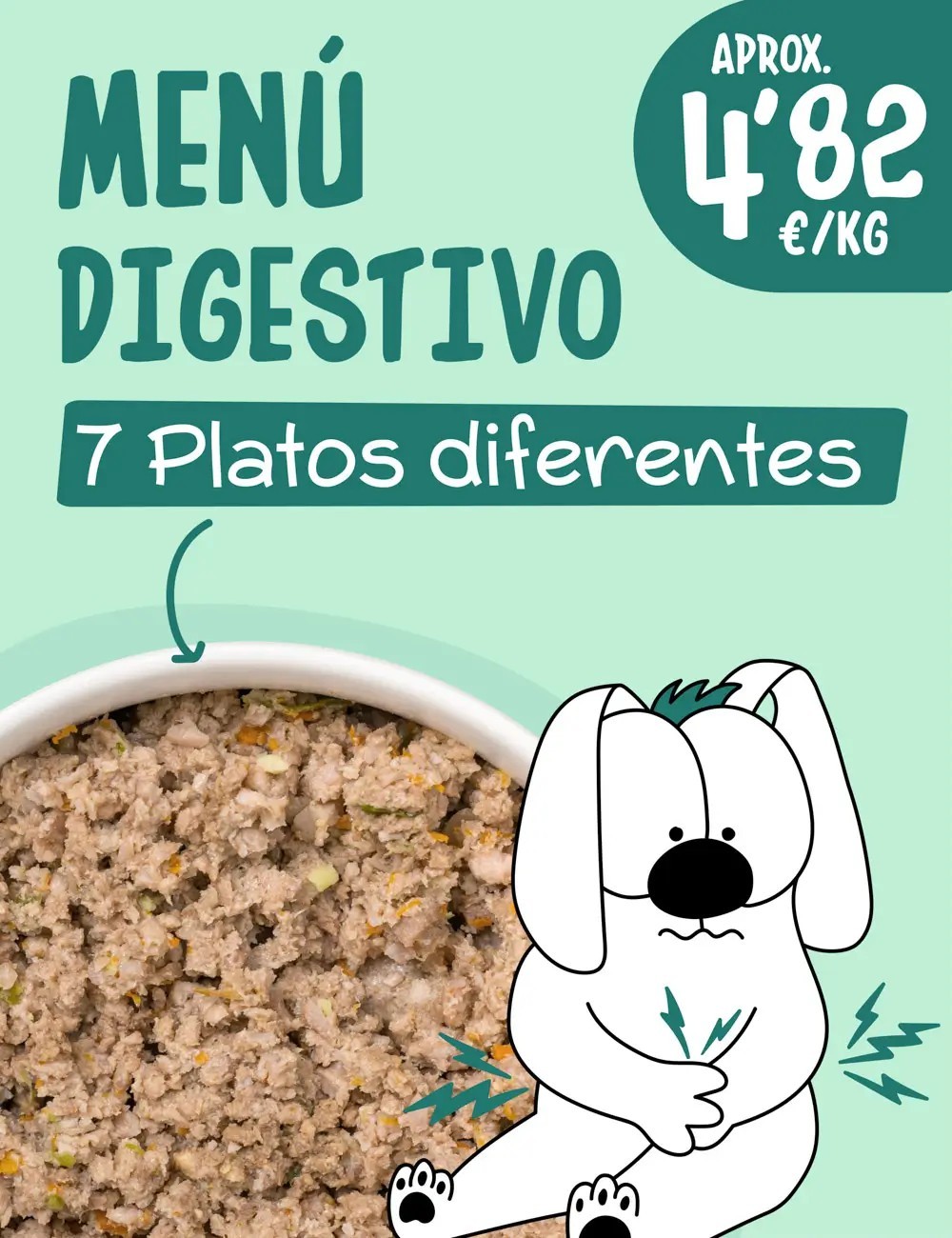 Menú Digestivo COCINADO 5kg