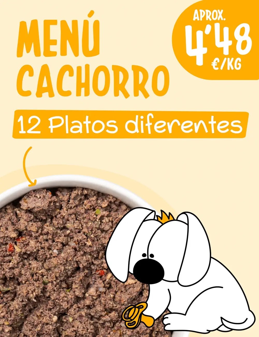 Menú Cachorro COCINADO 10-15kg