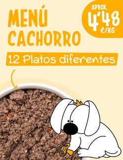 Menú Cachorro COCINADO 10-15kg