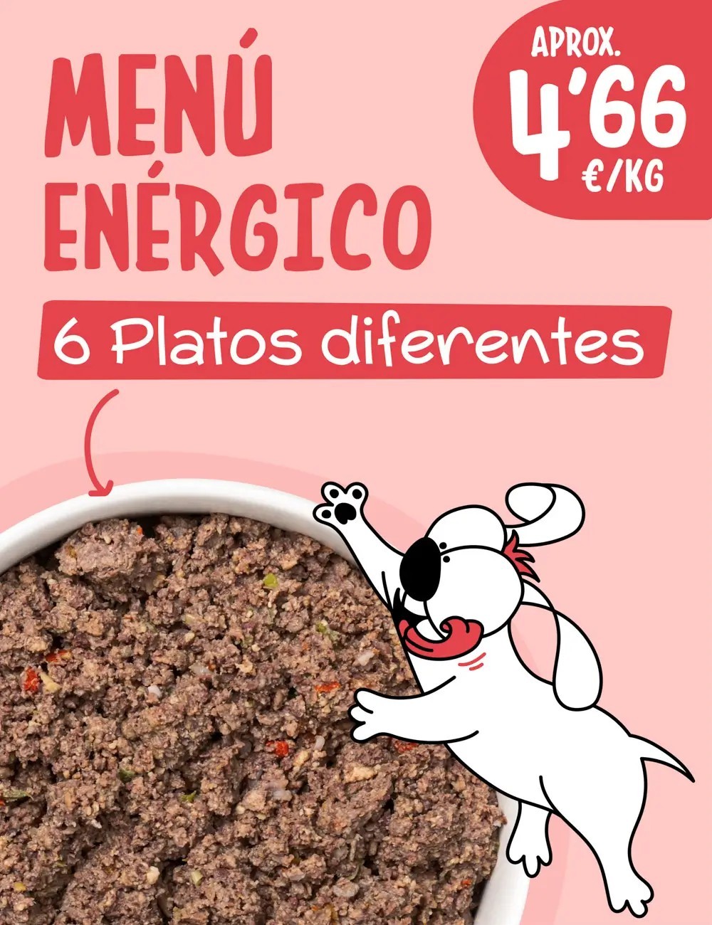 Menú Enérgico COCINADO 10-15kg
