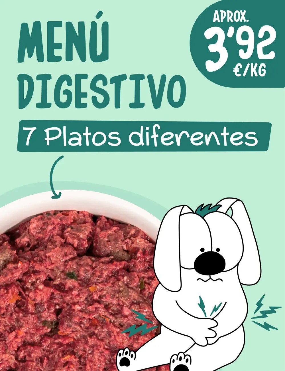 Menú Digestivo CRUDO 15kg