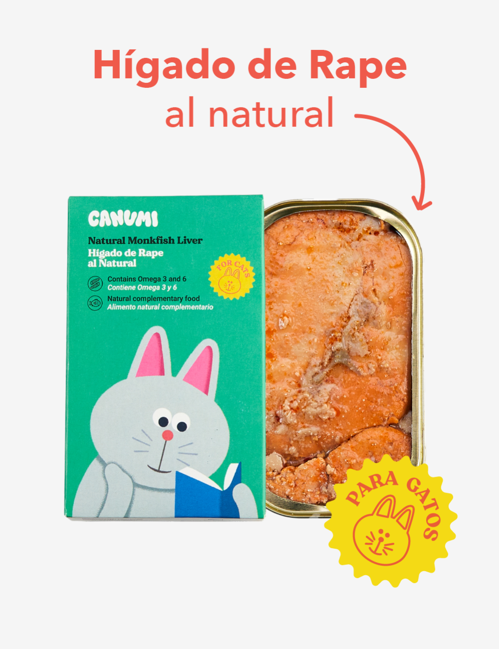 CANUMI HIGADO DE RAPE AL NATURAL GATO