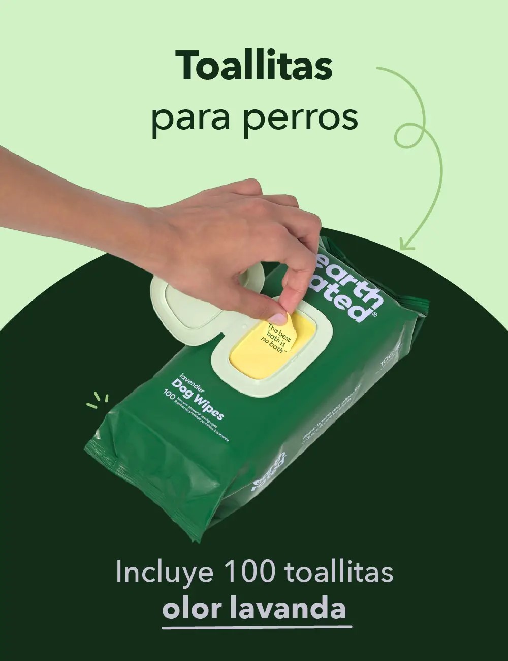 EARTH RATED TOALLITAS 100UDS LAVANDA