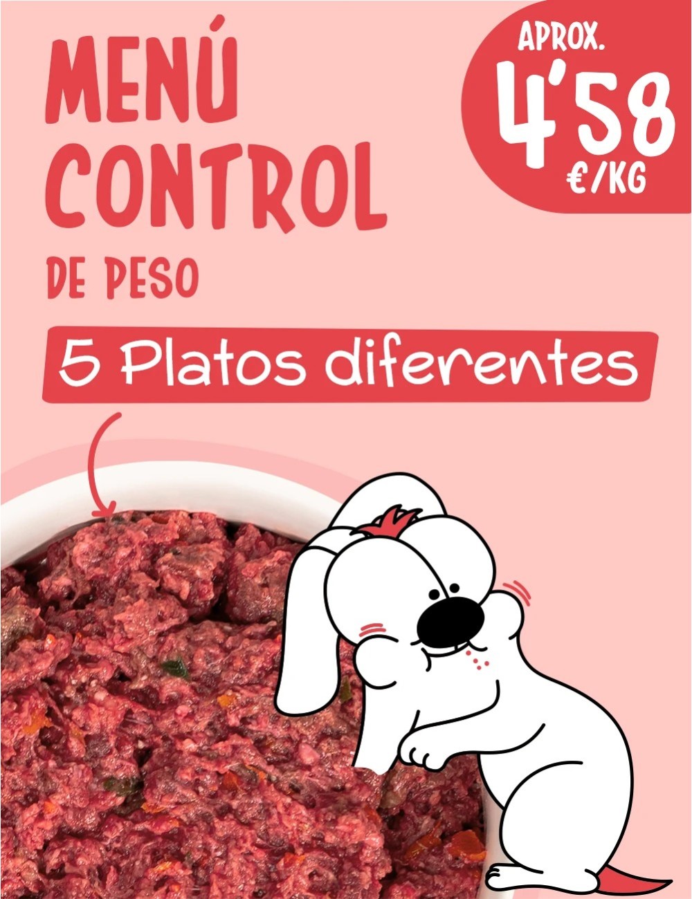 Menú Control de Peso CRUDO 5kg