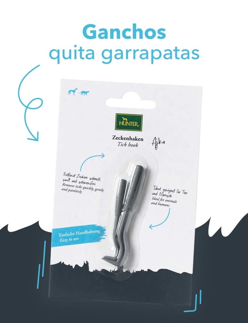 Hunter gancho para garrapatas plastico