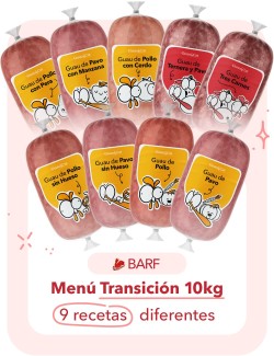 Menú TRANSICIÓN Crudo 10kg