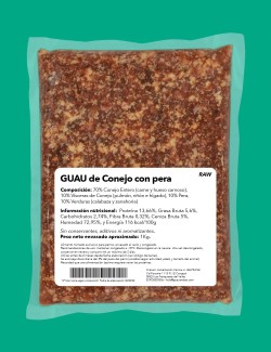 Conejo con Pera CRUDO