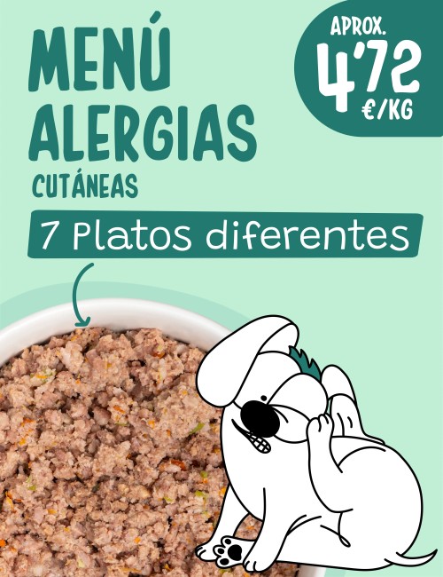 Menú Alergias Cutáneas COCINADO 10-15kg