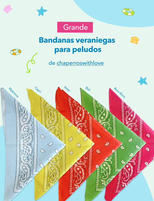 BANDANA GRANDE PARA PELUDOS