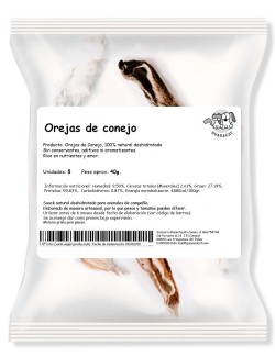 Snack Orejas de Conejo GUAU AND CAT - 2
