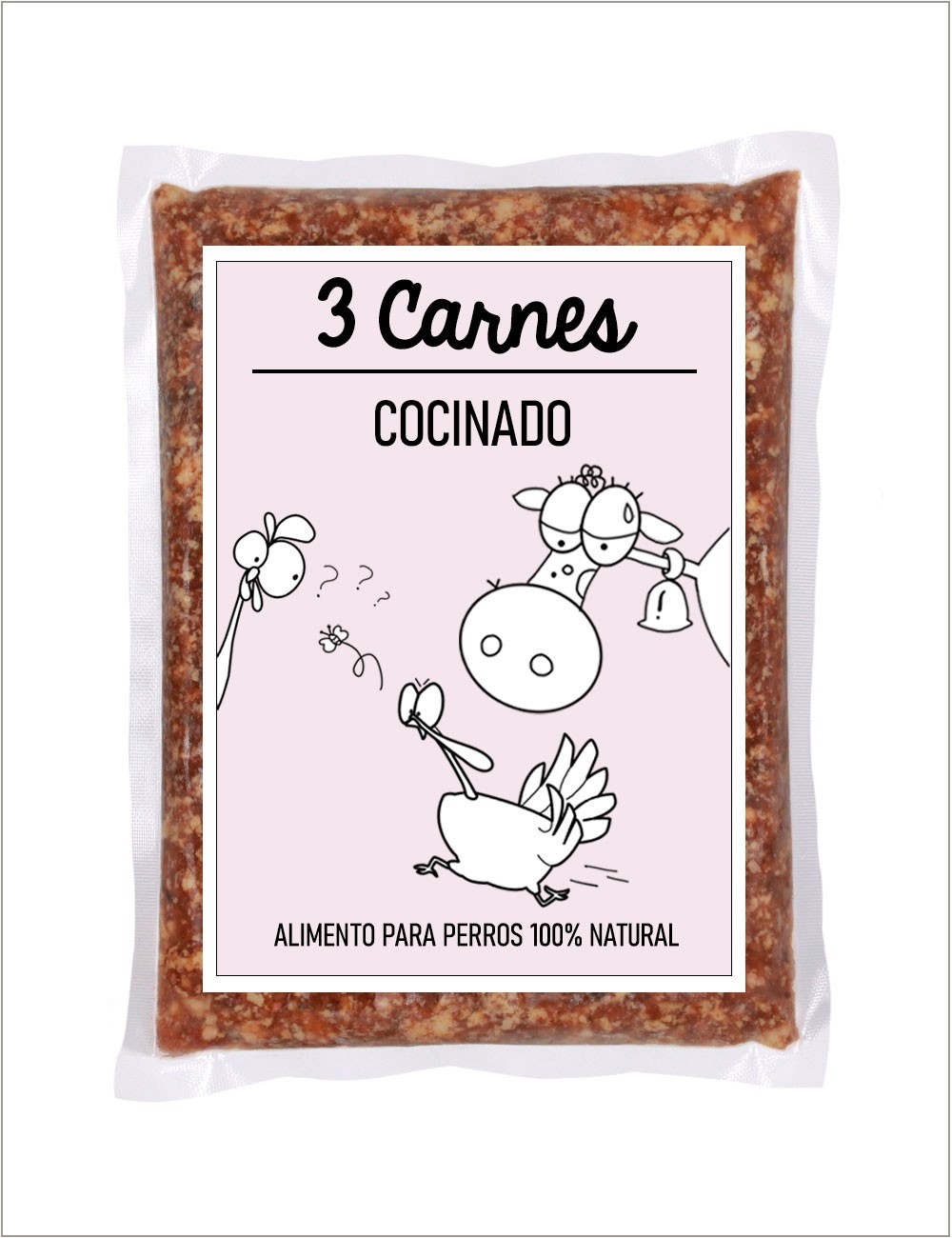 3 Carnes COCINADO GUAU AND CAT - 1