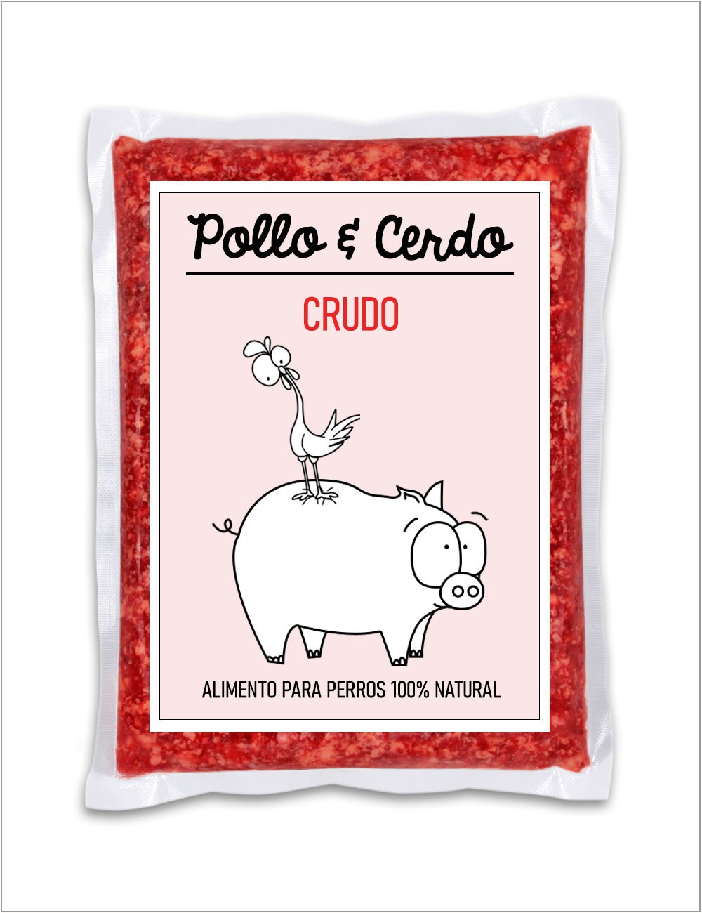 Pollo y Cerdo CRUDO GUAU AND CAT - 1