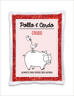 Pollo y Cerdo CRUDO GUAU AND CAT - 1