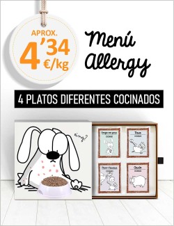 Menú Alergias Cutáneas COCINADO de 5 a 40kg