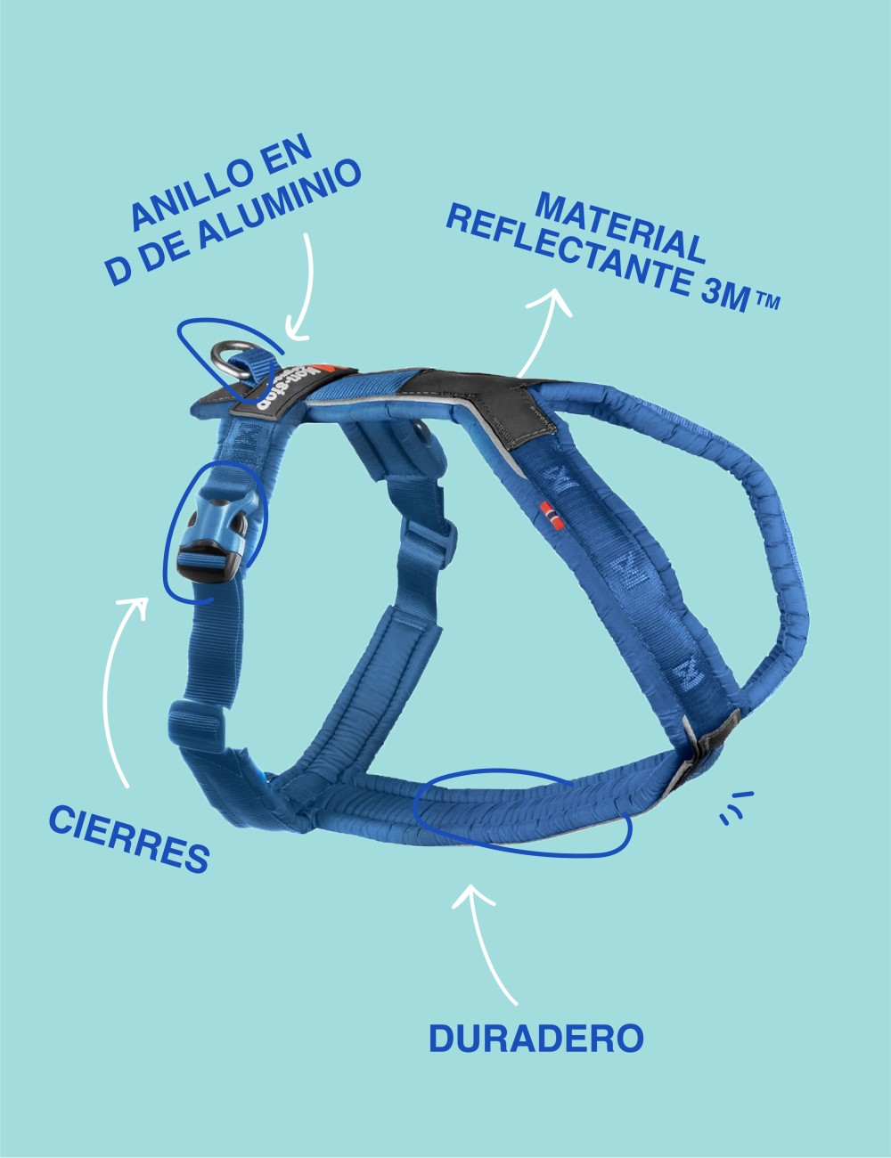 NON-STOP DOGWEAR LINE HARNESS 5.0 AZUL