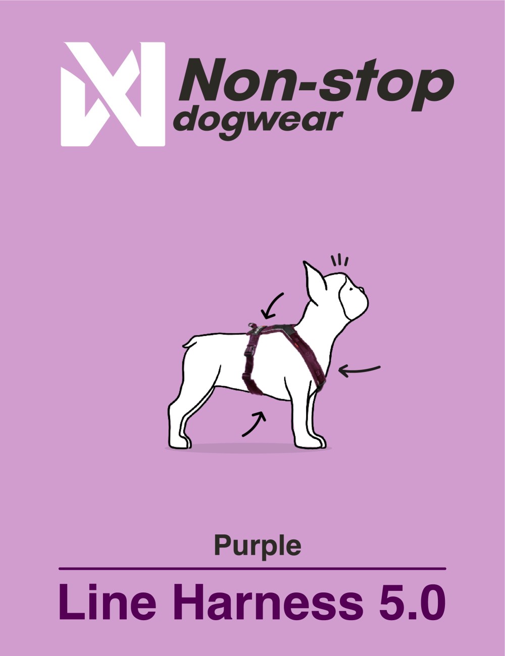 NON-STOP DOGWEAR LINE HARNESS 5.0 MORADO