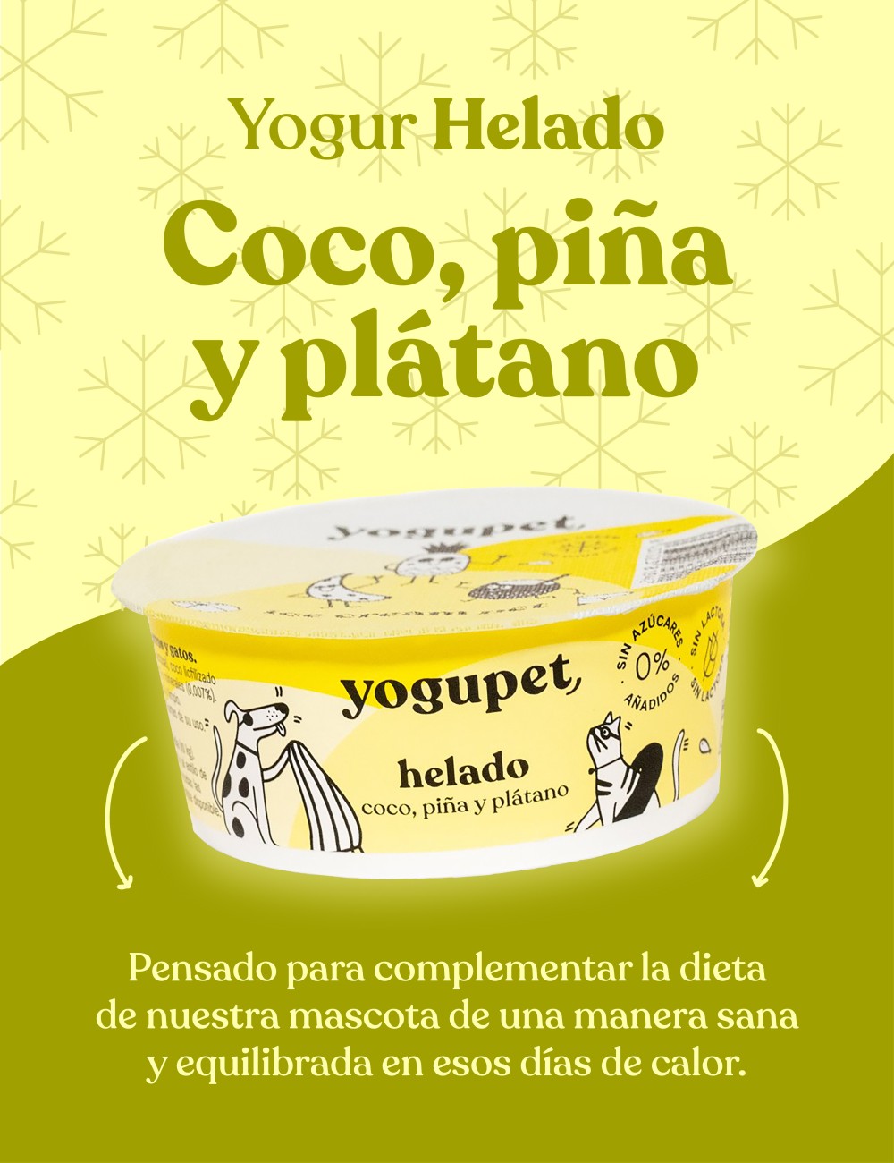 HELADO COCO, PIÑA Y PLÁTANO Yogupet