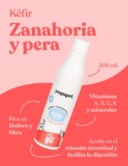 KEFIR ZANAHORIA Y PERA 200ML Yogupet