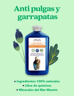 ARAVA CHAMPÚ ANTIPULGAS Y GARRAPATAS PARA PERROS 400ML