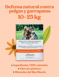 ARAVA PIPETAS NATURALES ANTIPULGAS Y GARRAPATAS PARA PERROS DE 10-25KG