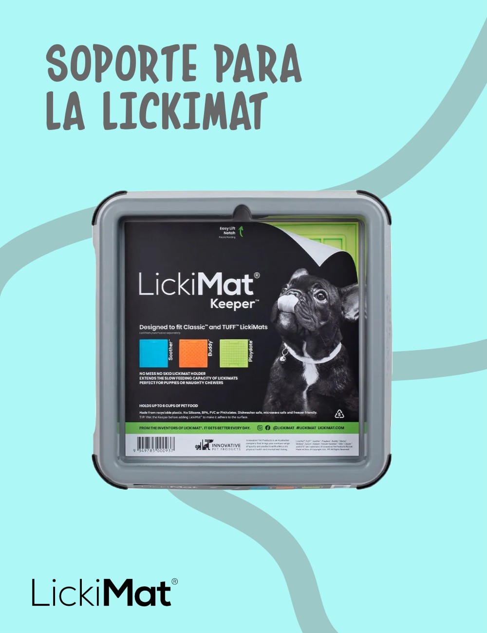 LICKIMAT KEEPER GRIS