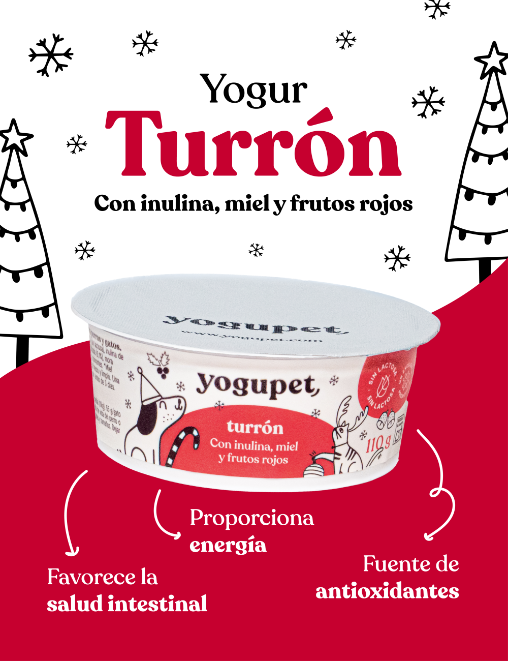 YOGUPET TURRON NAVIDAD PACK 2 UDS