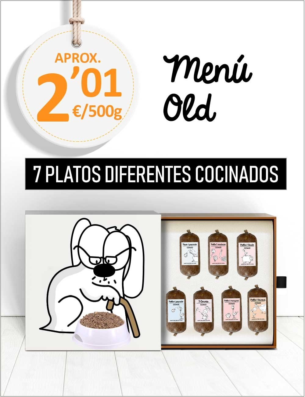 Menú Perros Senior COCINADO de 5 a 15kg