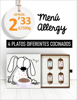 Menú Alergias Cutáneas COCINADO de 5 a 15kg