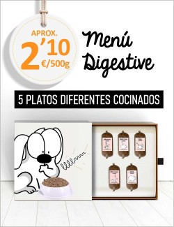 Menú Problemas Digestivos COCINADO de 5 a 15kg