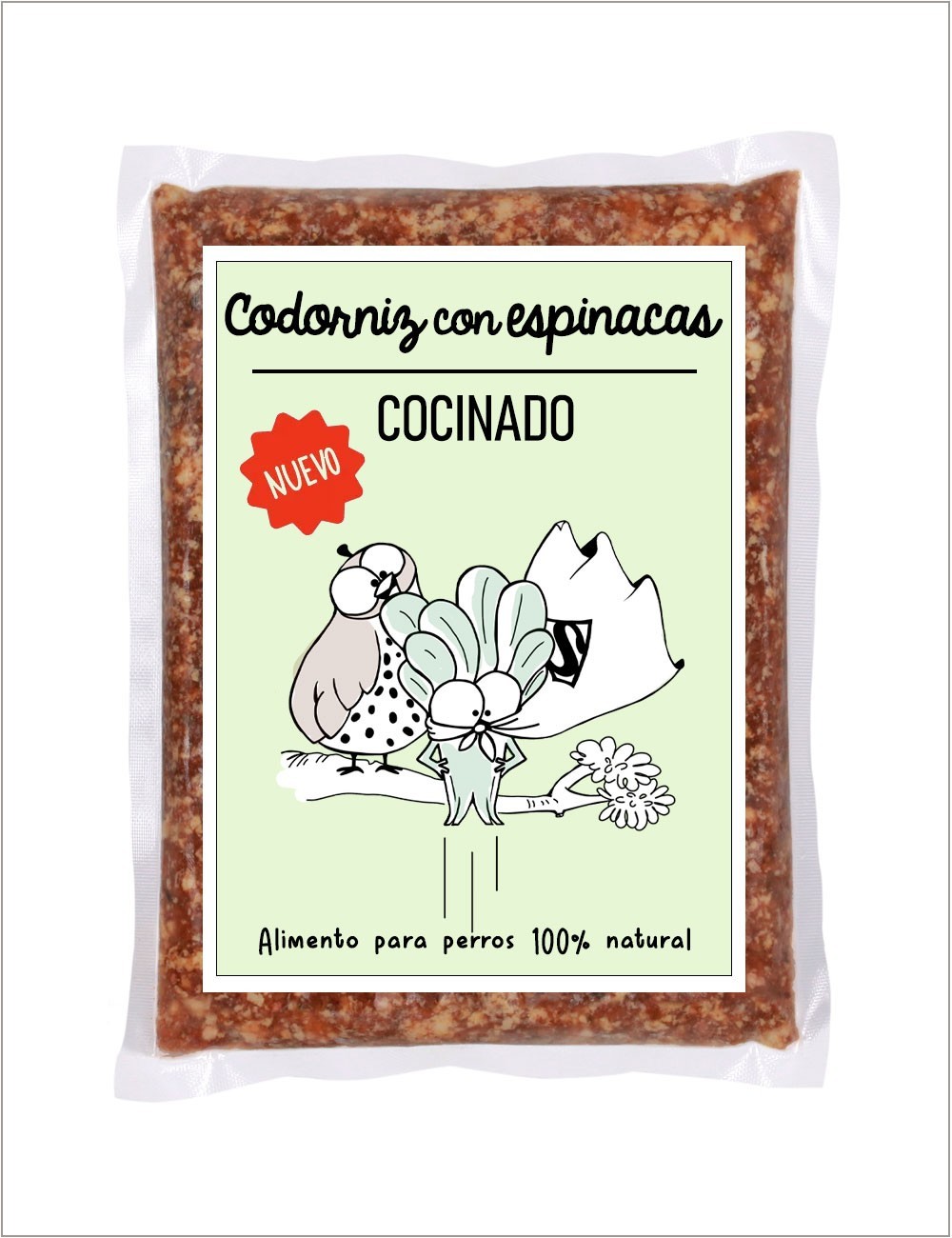 Codorniz con Espinacas COCINADO