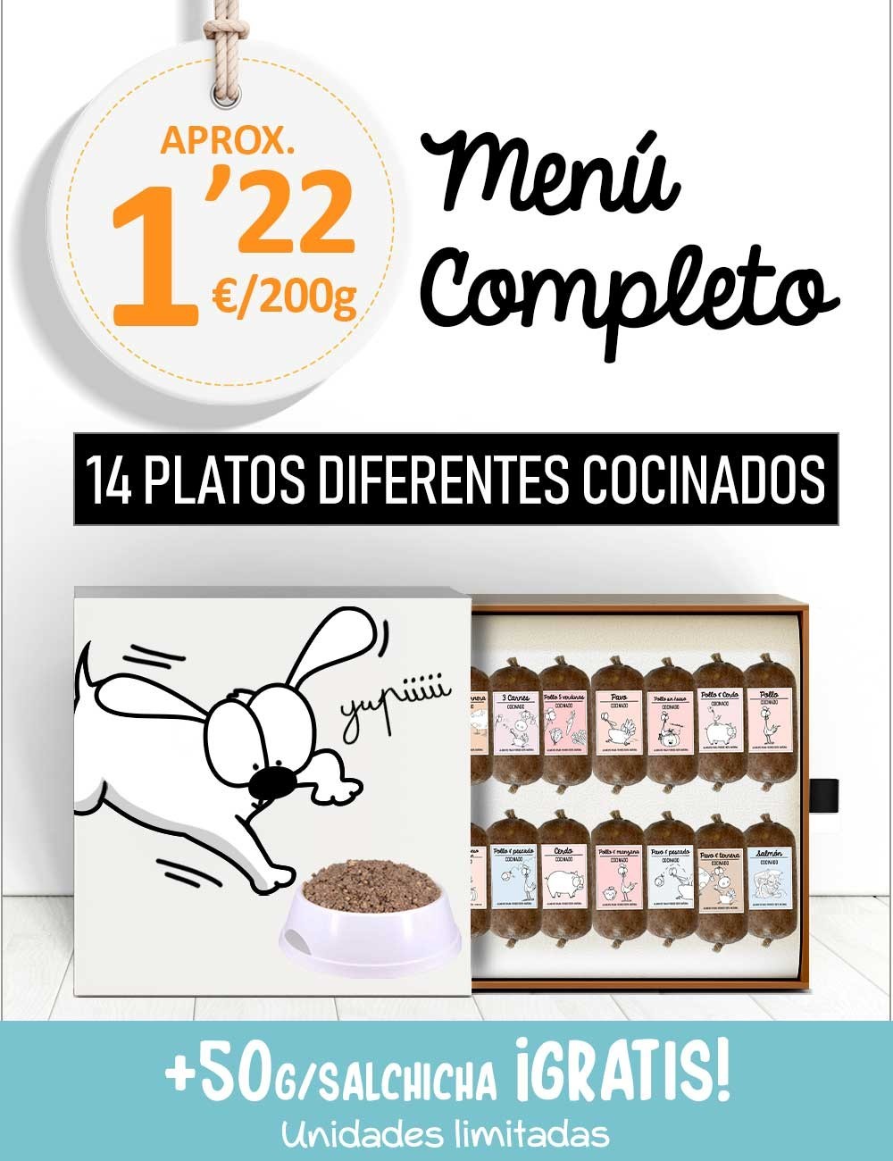 Menú Completo COCINADO de 5kg