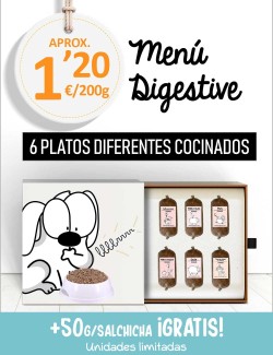 Menú Problemas Digestivos COCINADO de 5kg