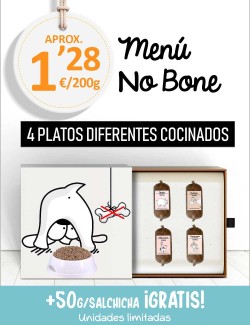 Menú Sin Hueso COCINADO de 5kg