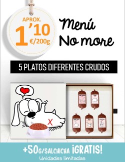 Menú Perros Esterilizados CRUDO de 5kg