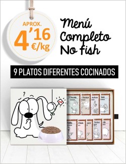 Menú Completo sin Pescado COCINADO de 15 a 25kg