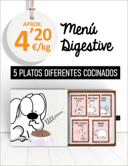 Menú Problemas Digestivos COCINADO de 15 a 25kg