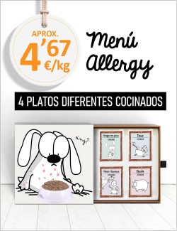 Menú Alergias Cutáneas COCINADO de 15 a 25kg