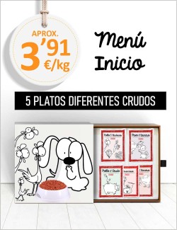 Menú Inicio CRUDO de 15 a 25kg