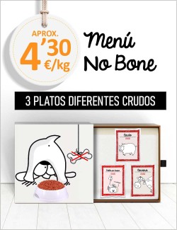 Menú Sin Hueso CRUDO de 15 a 25kg